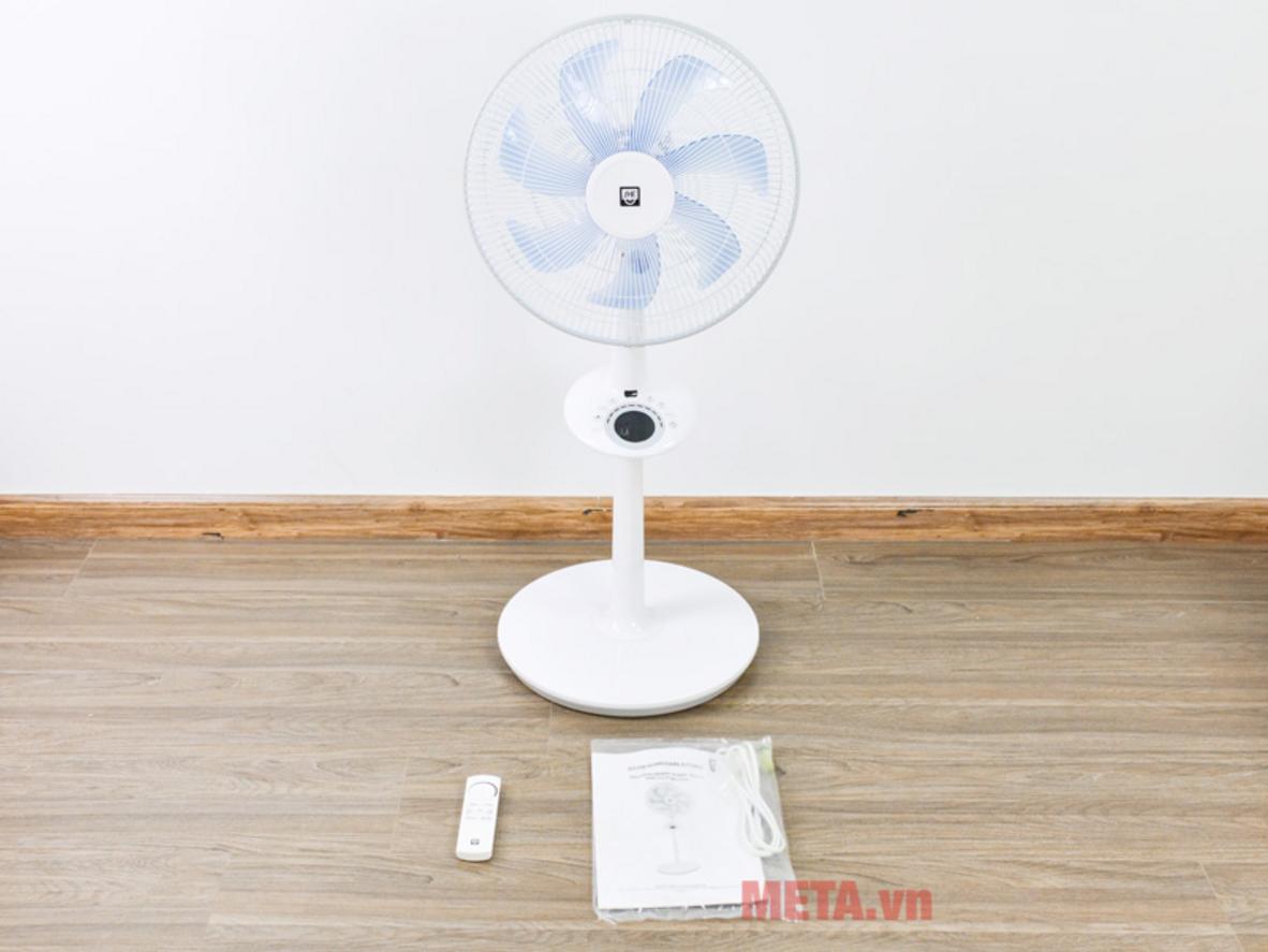 24 cấp độ gió và 4 chế độ giúp chỉnh quạt rất linh hoạt.