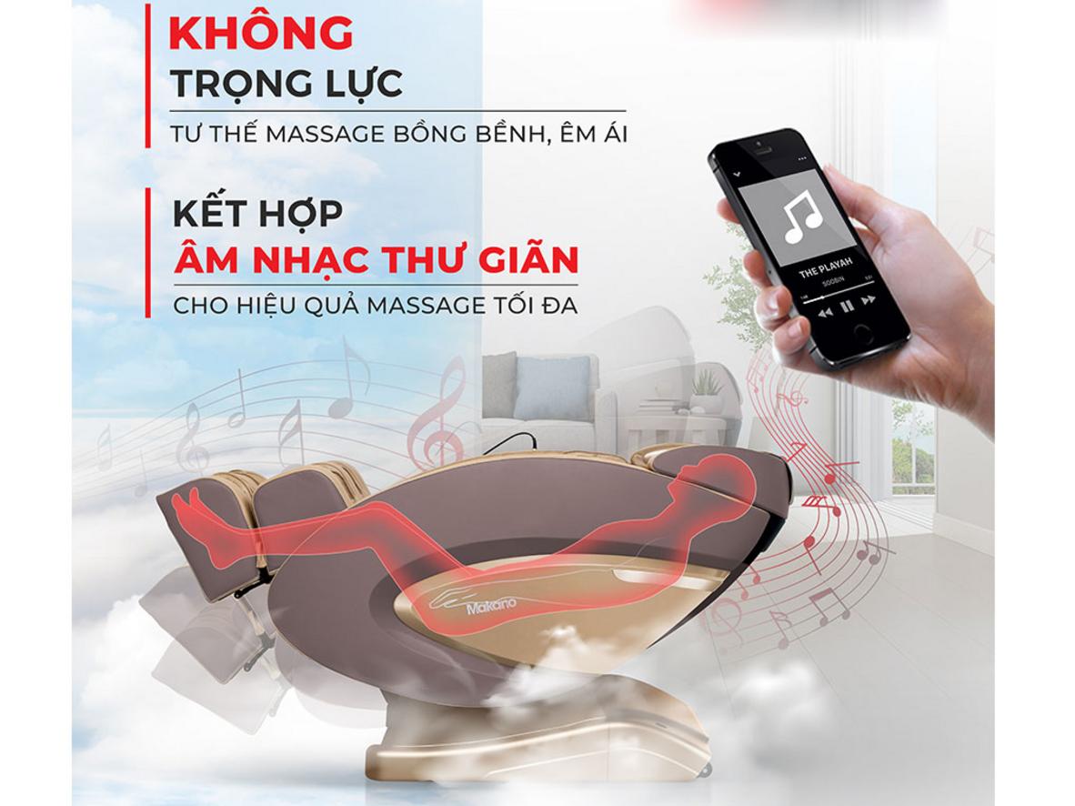 32 túi khí TPU hỗ trợ massage toàn thân.