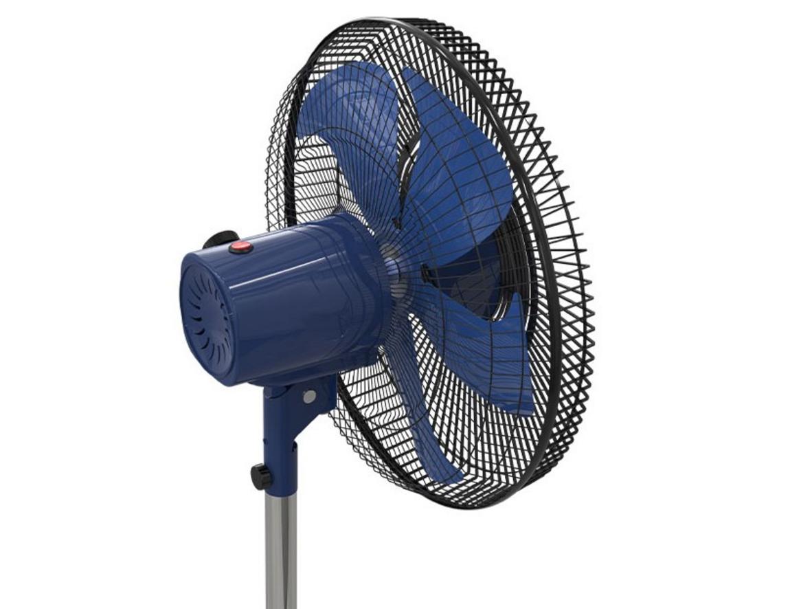 5 cánh nhôm, sải cánh 45 cm cho luồng gió mạnh và lan tỏa rộng.