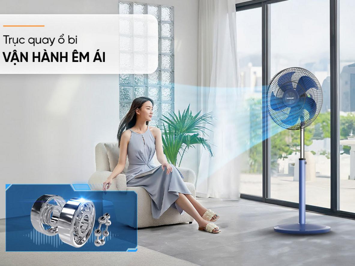 5 mức gió và khả năng điều chỉnh chiều cao linh hoạt cho nhiều nhu cầu.