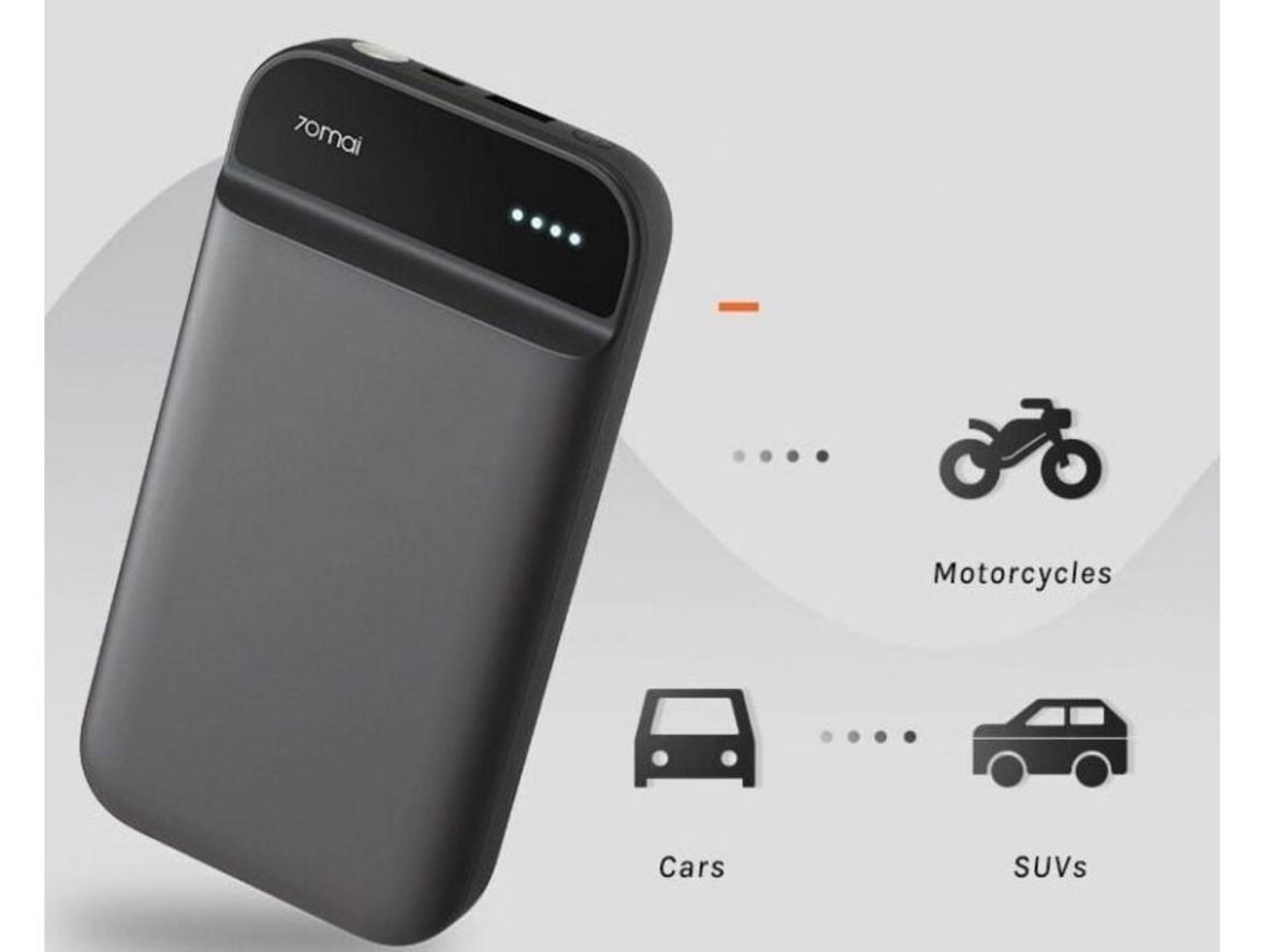 Dung lượng 11.100mAh giúp 70mai PS01 sẵn sàng cho nhu cầu kích nổ khẩn cấp nhiều lần.