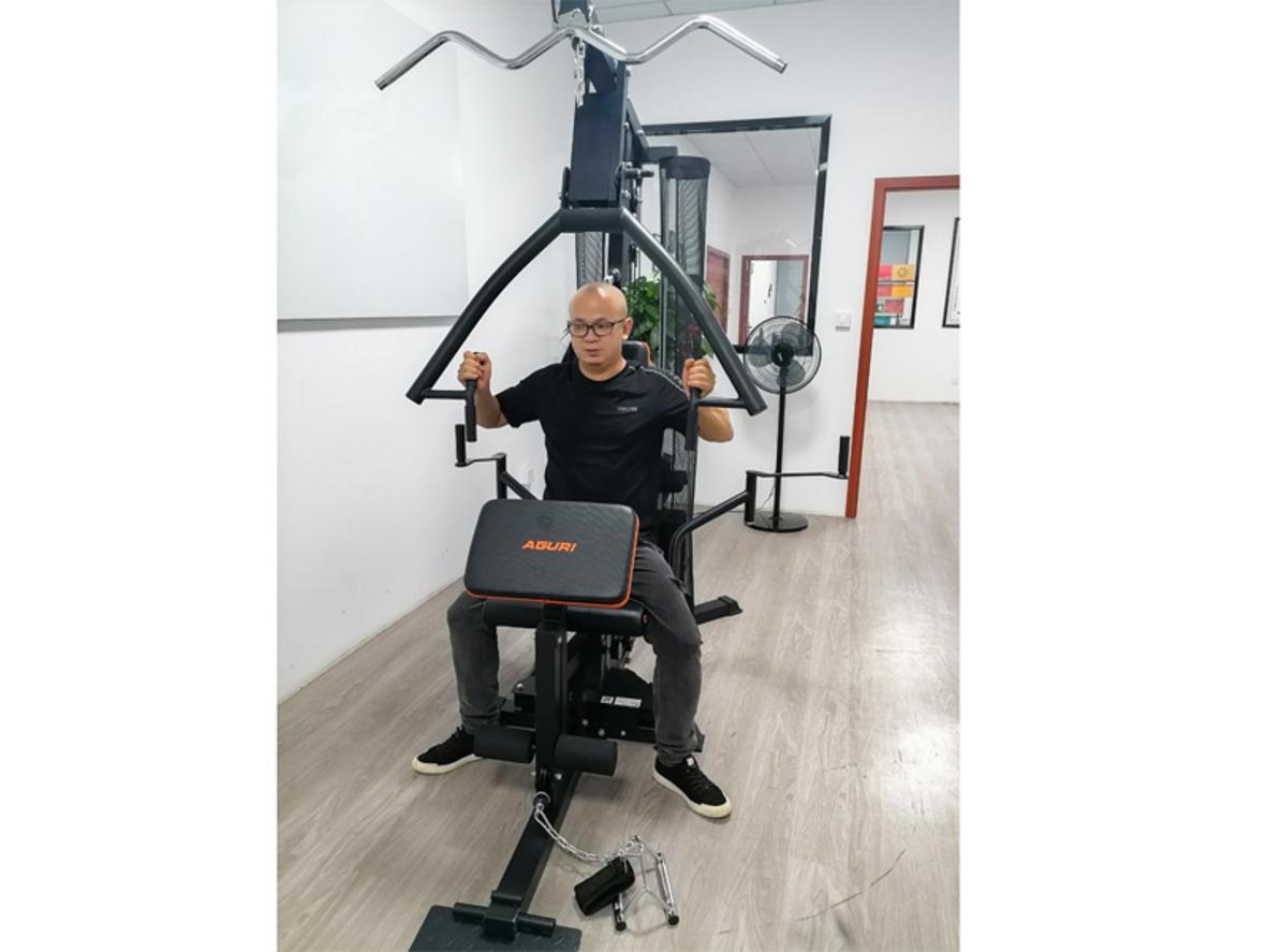 Bộ tạ sẵn 67.5kg hỗ trợ tập đa bài tại nhà.