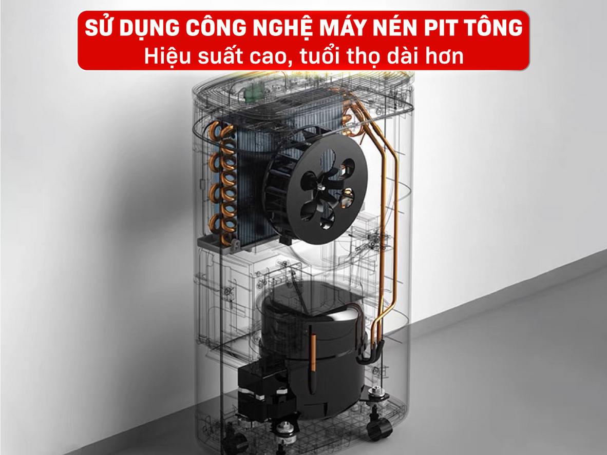 Lưu lượng gió 1100 m3/h hỗ trợ tuần hoàn không khí hiệu quả