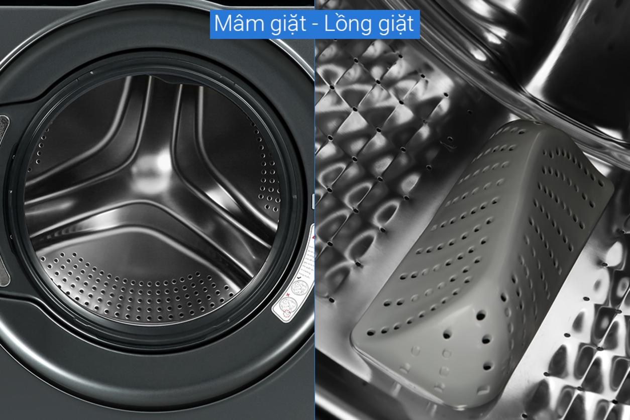 Vắt 1400 vòng/phút giúp quần áo khô nhanh hơn sau mỗi mẻ giặt.
