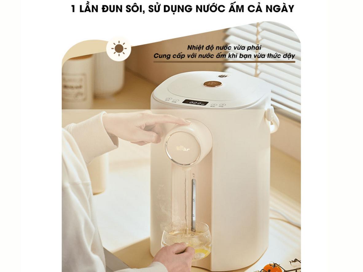 Khóa trẻ em và chống tràn giúp sử dụng an toàn hơn mỗi ngày.