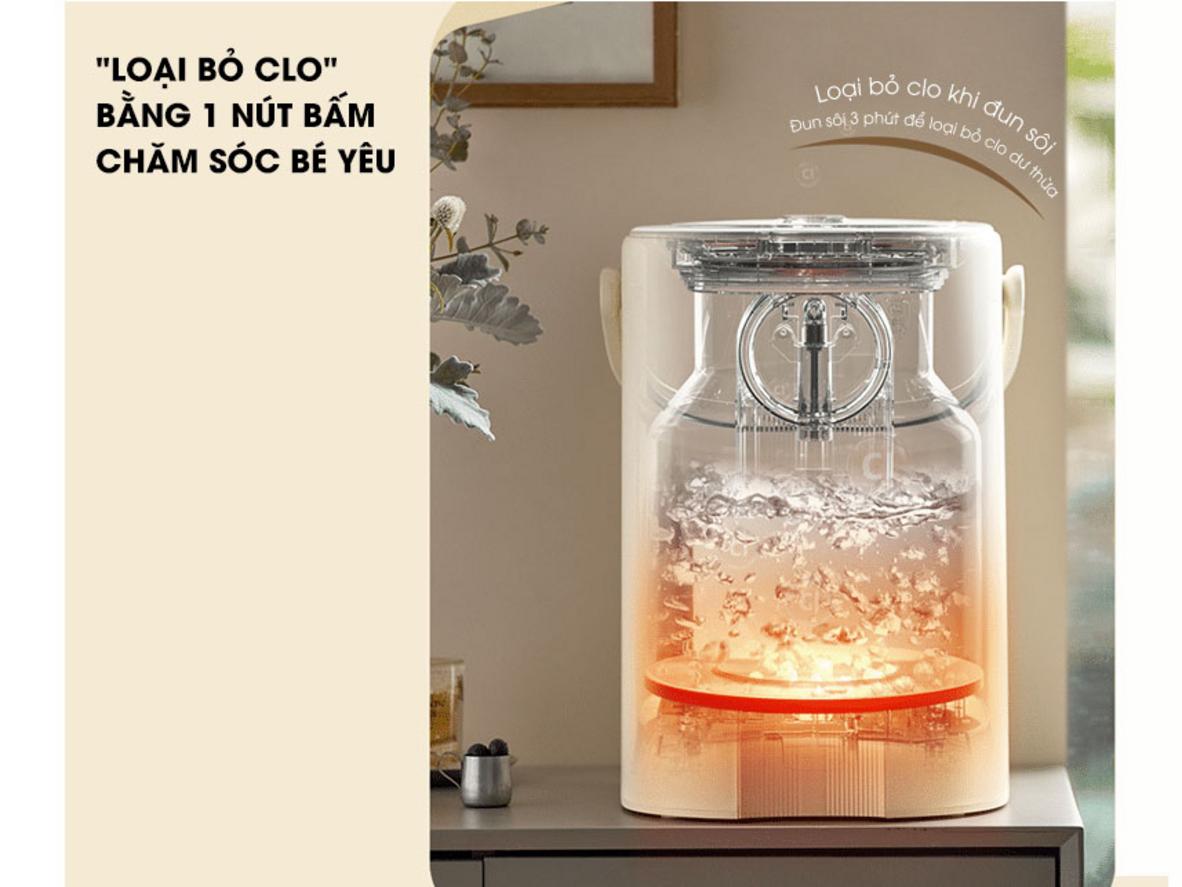 Khử Clo và giữ ấm giúp nước dùng hằng ngày an tâm hơn.