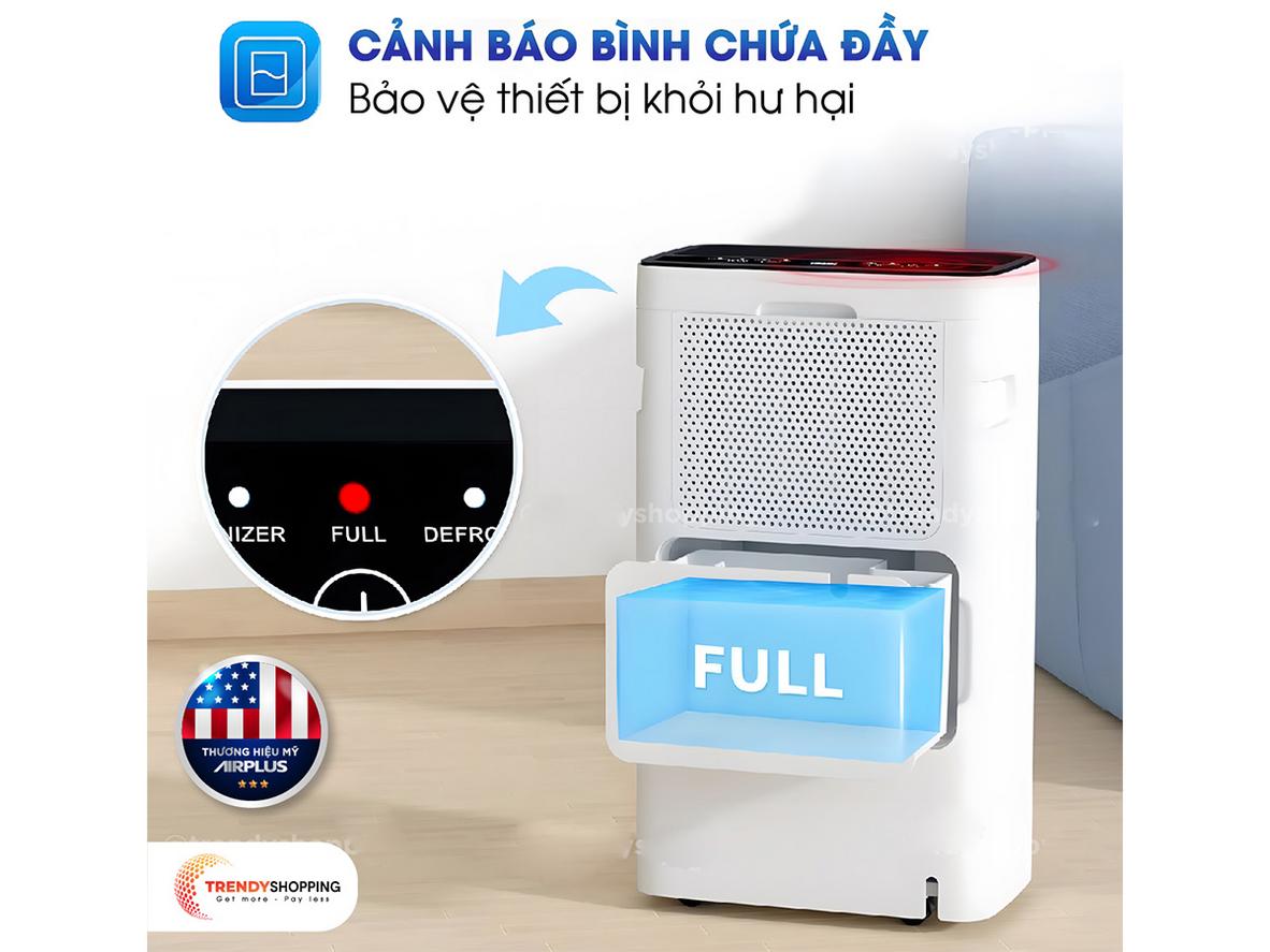 Bình chứa 1.4 lít và ống xả liên tục giúp máy chạy lâu hơn, tiện hơn.