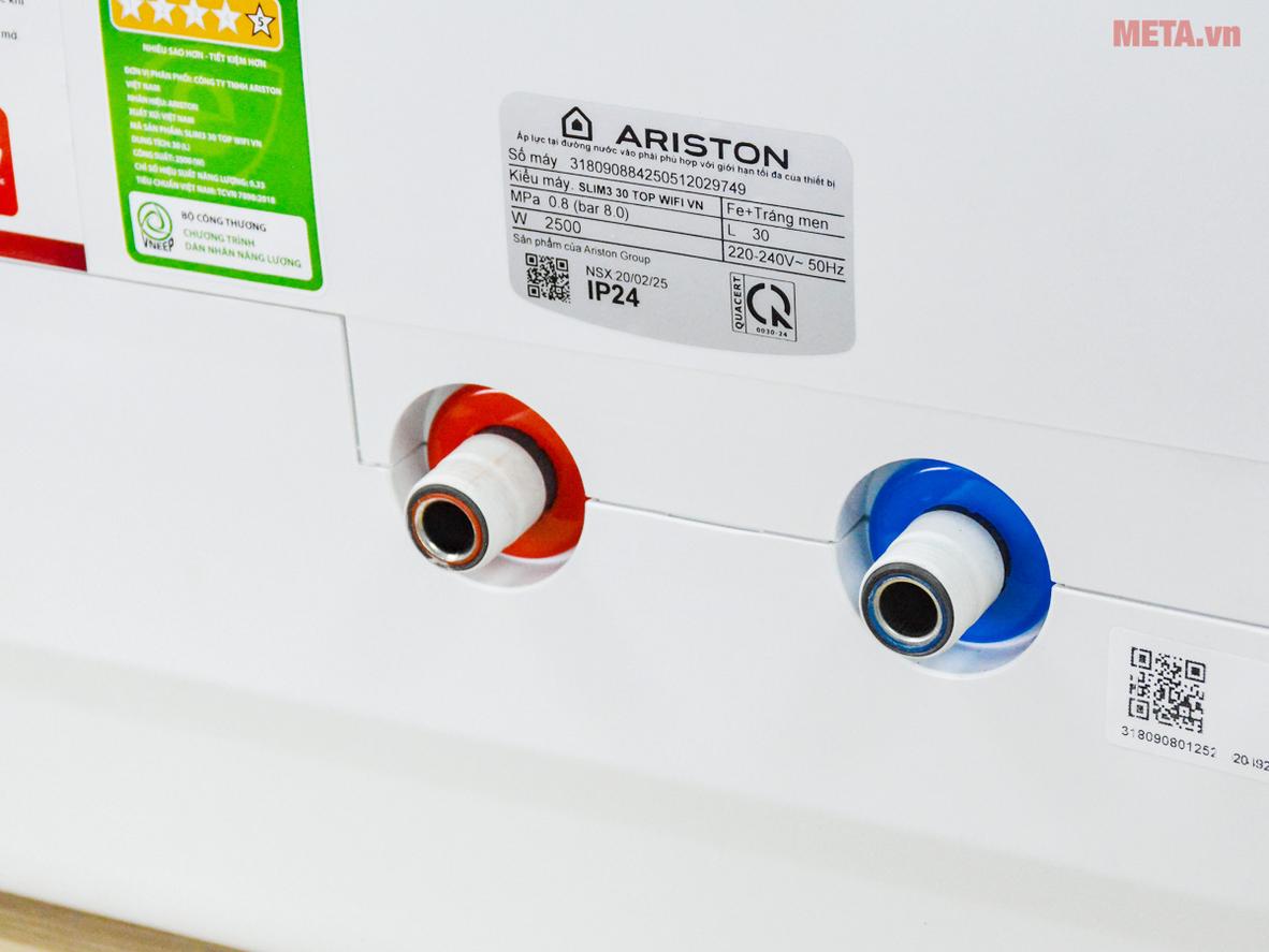 Tổng quan Bình nóng lạnh Ariston SLIM3 30 TOP Wifi VN - 30 lít