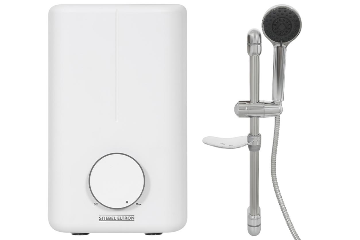 Stiebel Eltron DE 45 EC nổi bật với thiết kế nhỏ gọn và làm nóng tức thì cho phòng tắm gia đình.