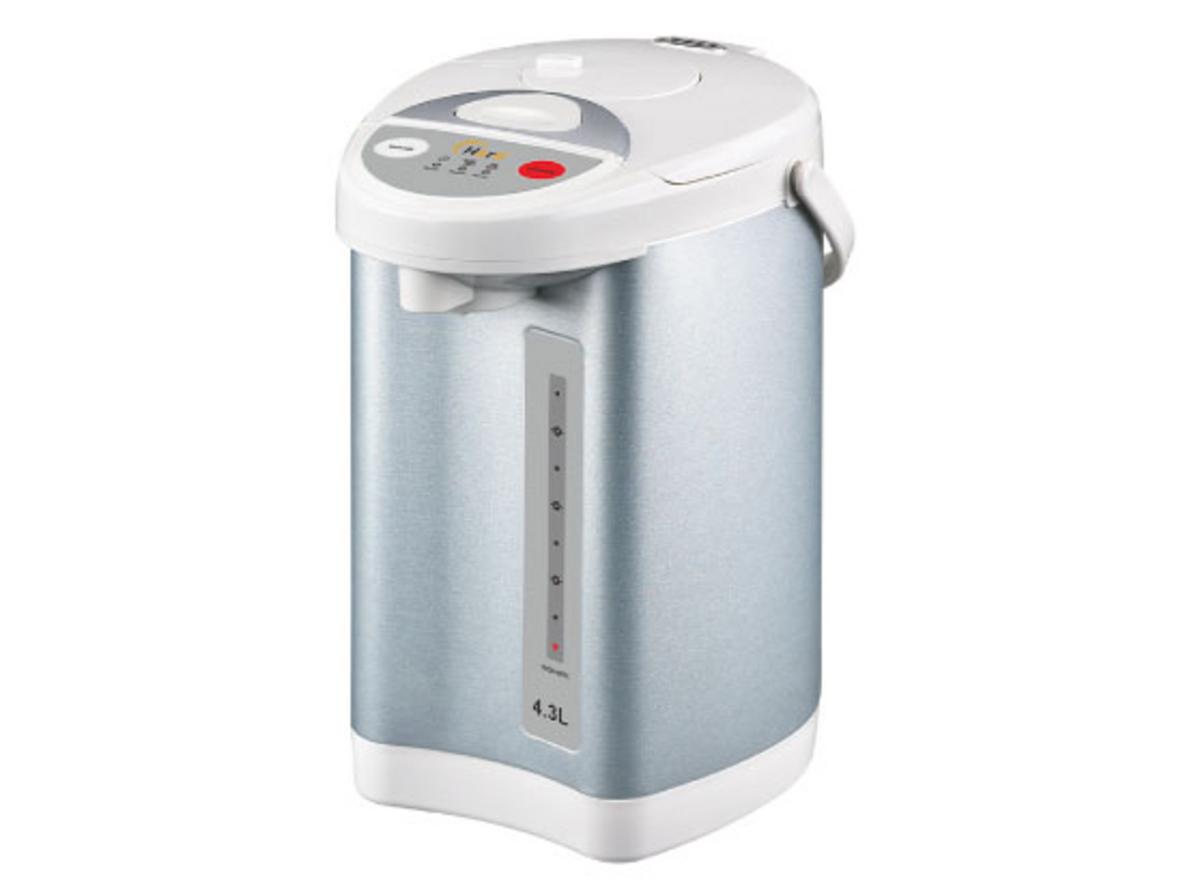 Bình thủy điện Hare HR-AP4301 dung tích 4.3 lít, phù hợp dùng nước nóng hằng ngày.