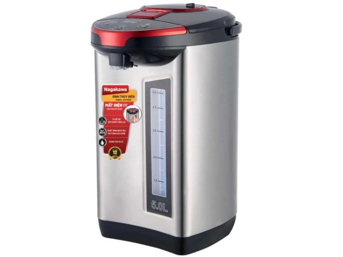 Ruột inox 304 hỗ trợ an toàn và dễ vệ sinh.