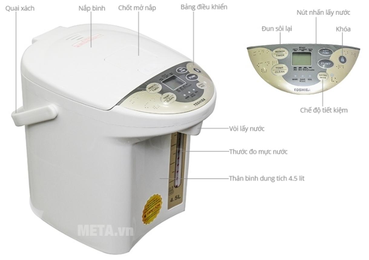 Ruột bình chống dính giúp giảm bám cặn và hỗ trợ vệ sinh dễ hơn.