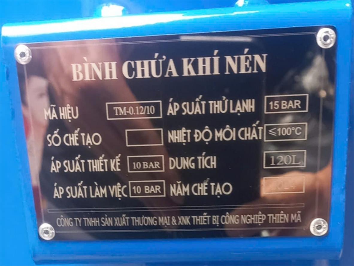 Giới hạn nhiệt độ 100°C giúp bình phù hợp nhiều môi trường vận hành.
