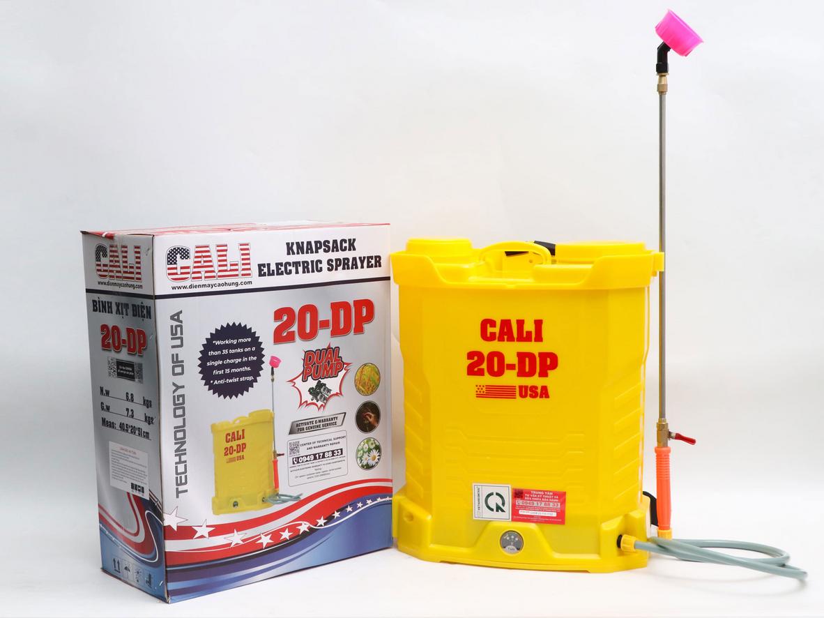 Cali 20 DP cho tia phun khỏe, đều và thao tác nhanh hơn.