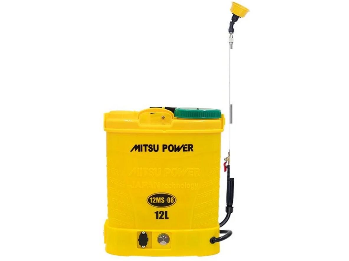 Bình xịt điện Mitsu Power 12MS-08 gọn nhẹ, phù hợp phun xịt vườn nhỏ.