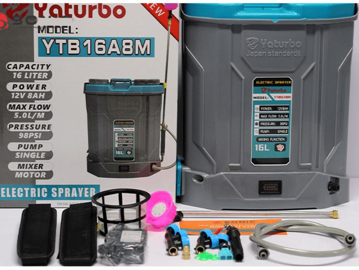 Motor đảo thuốc giúp dung dịch luôn đồng đều, hạn chế lắng cặn khi phun.