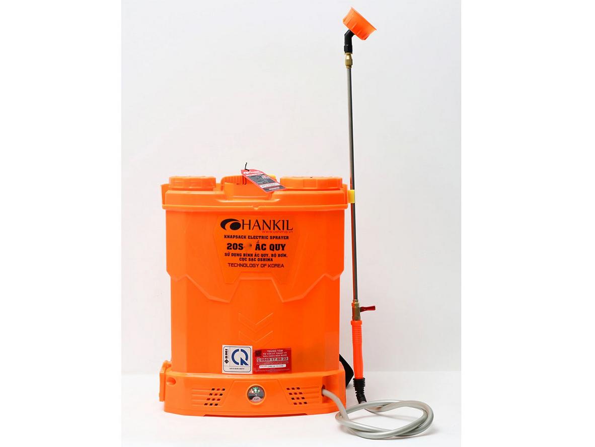 Hankil 20S: bình xịt điện 20 lít, thao tác nhẹ, phù hợp nhà vườn và gia đình.