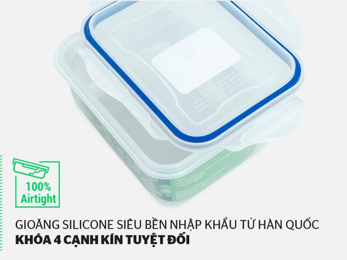 Chất liệu PP nguyên sinh và BPA Free phù hợp bảo quản thực phẩm mỗi ngày.