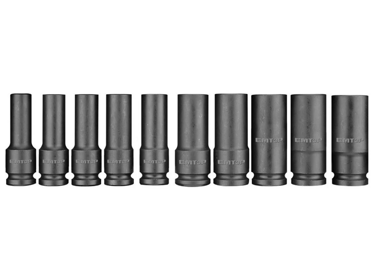 Đầu tuýp CrMo dài 78 mm giúp tiếp cận ốc sâu và chịu lực tốt hơn khi dùng impact.