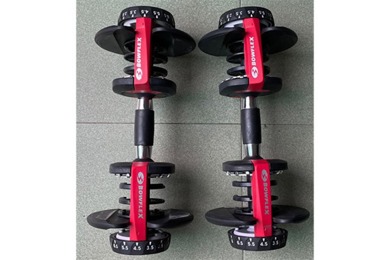 Bộ 2 tạ tay Bowflex 552 (47kg) gọn, linh hoạt, phù hợp tập tại nhà.