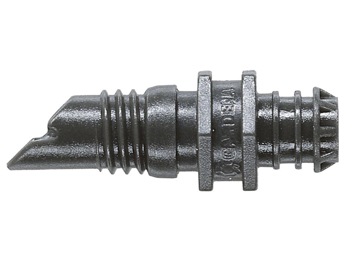 Bộ 25 đầu tưới nhỏ giọt Gardena 01341-20 với lưu lượng cố định 4 lít/giờ, phù hợp tưới đều cho chậu cây và vườn nhỏ.
