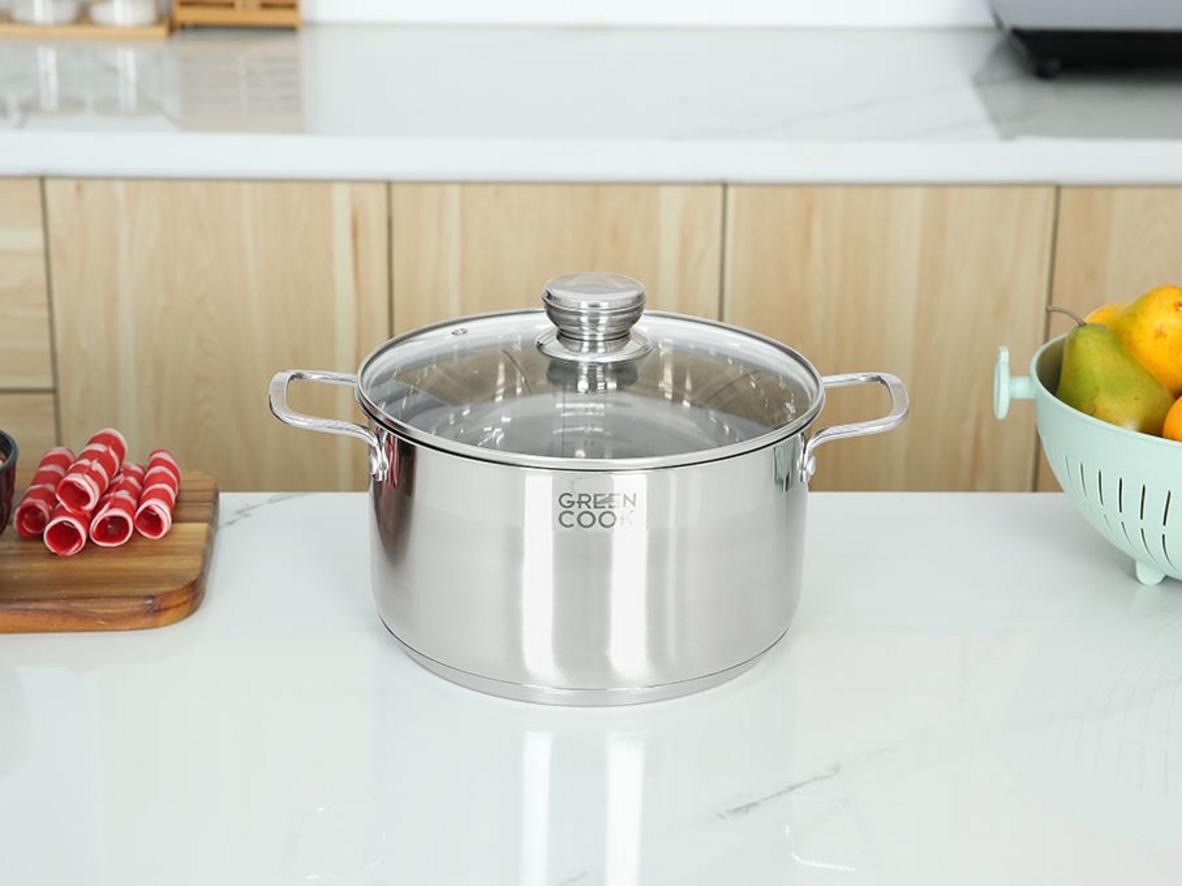 Bộ 3 nồi Green Cook GCS232-T1 gồm 3 size tiện dụng cho nấu ăn hằng ngày.