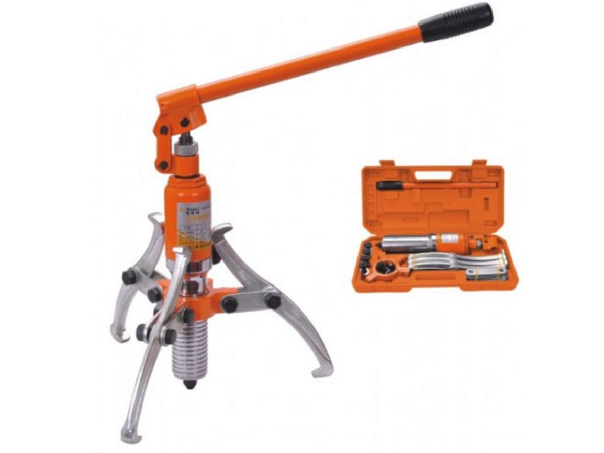 Bộ cảo thủy lực 3 chấu Asaki AK-0615 20 tấn cho tháo lắp chi tiết cơ khí lớn.