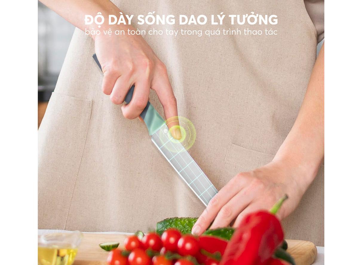 Bộ 3 món đáp ứng trọn thao tác gọt, thái và chặt cơ bản.