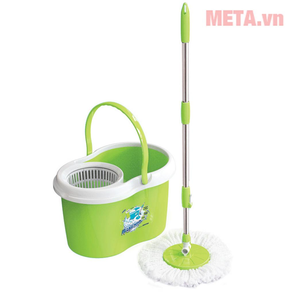 Thiết kế dung tích lớn, bánh xe tiện di chuyển và cơ chế xoay linh hoạt.