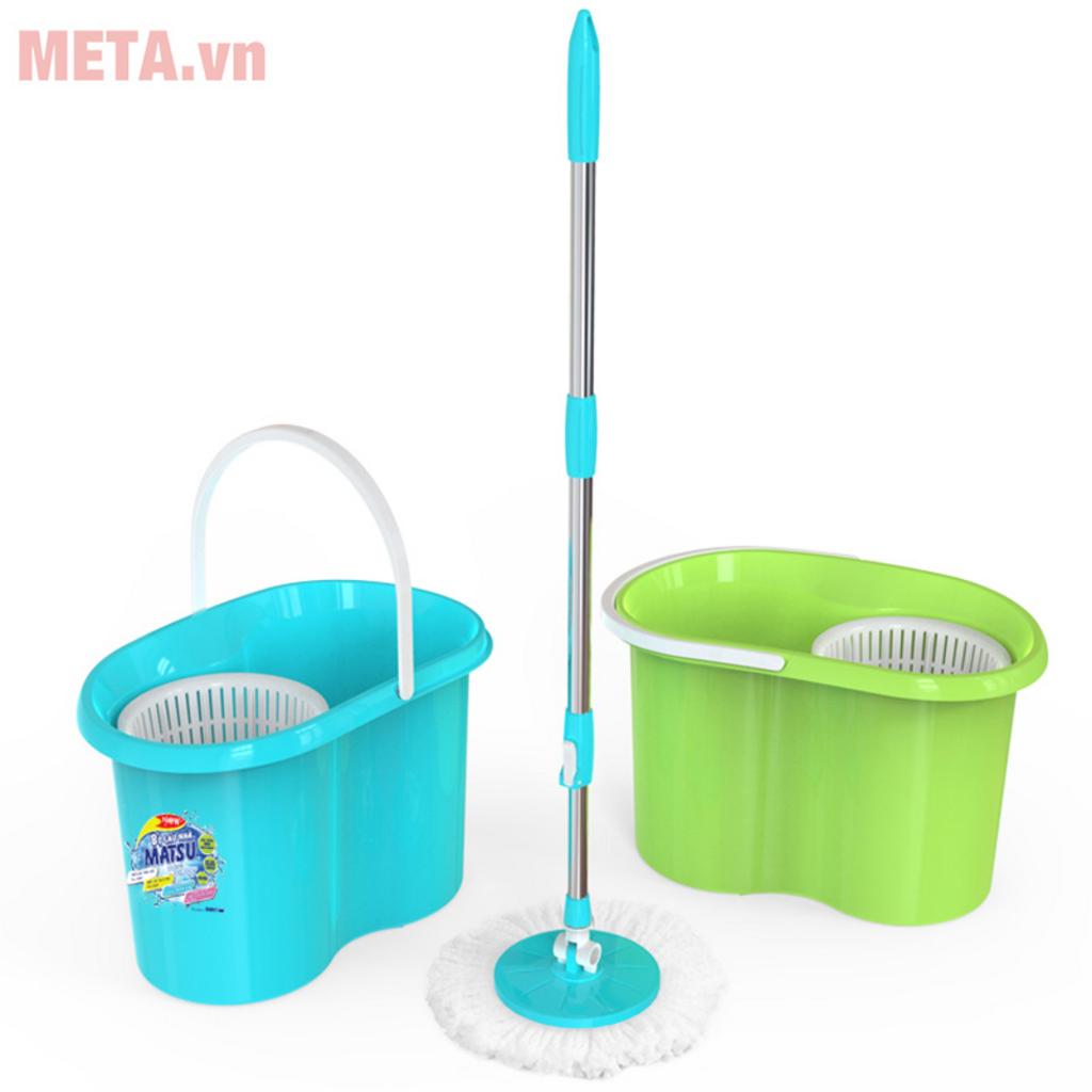 Các chi tiết chính của bộ lau nhà Duy Tân Matsu 9 lít được thiết kế để tăng độ bền và giảm công sức thao tác.