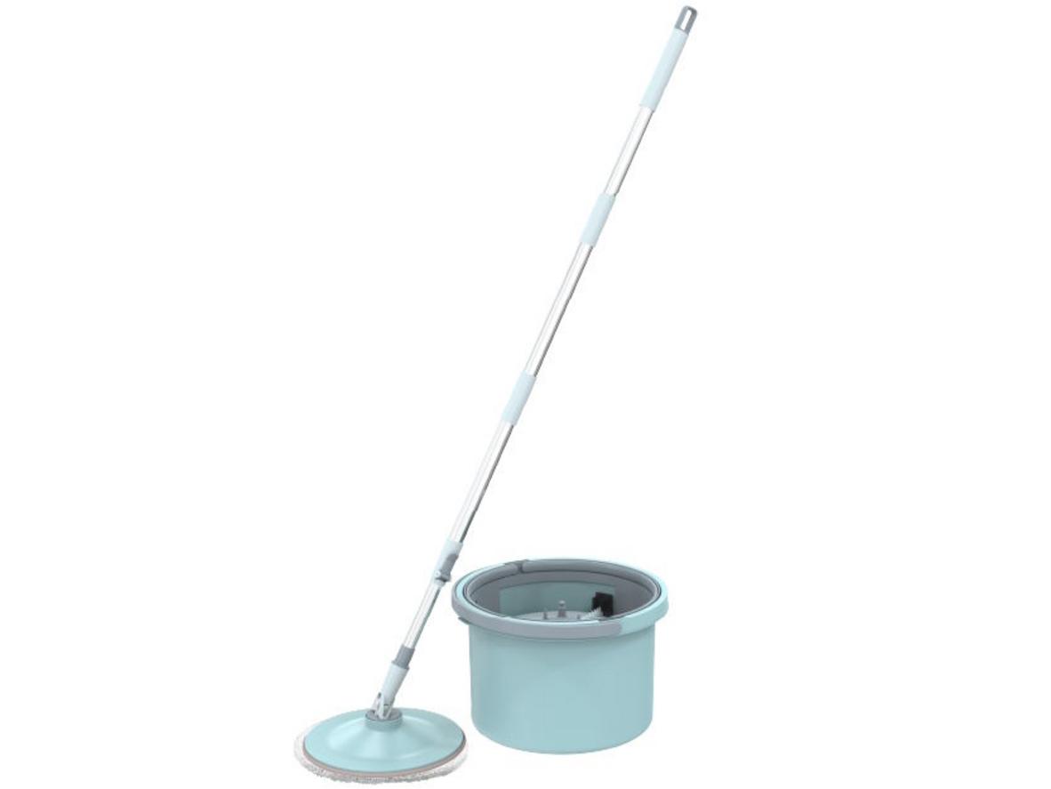 Bộ lau nhà xoay 360 độ thông minh Sunhouse KS-CL235PB nổi bật với thiết kế gọn và cơ chế tách nước thông minh.