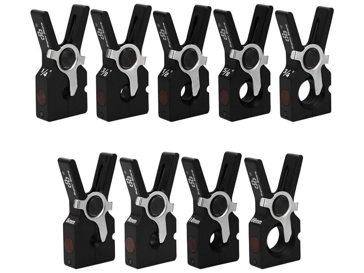 Cơ cấu kẹp và đầu loe của Super Stars ST-E900M-L giúp thao tác chính xác, đồng đều.