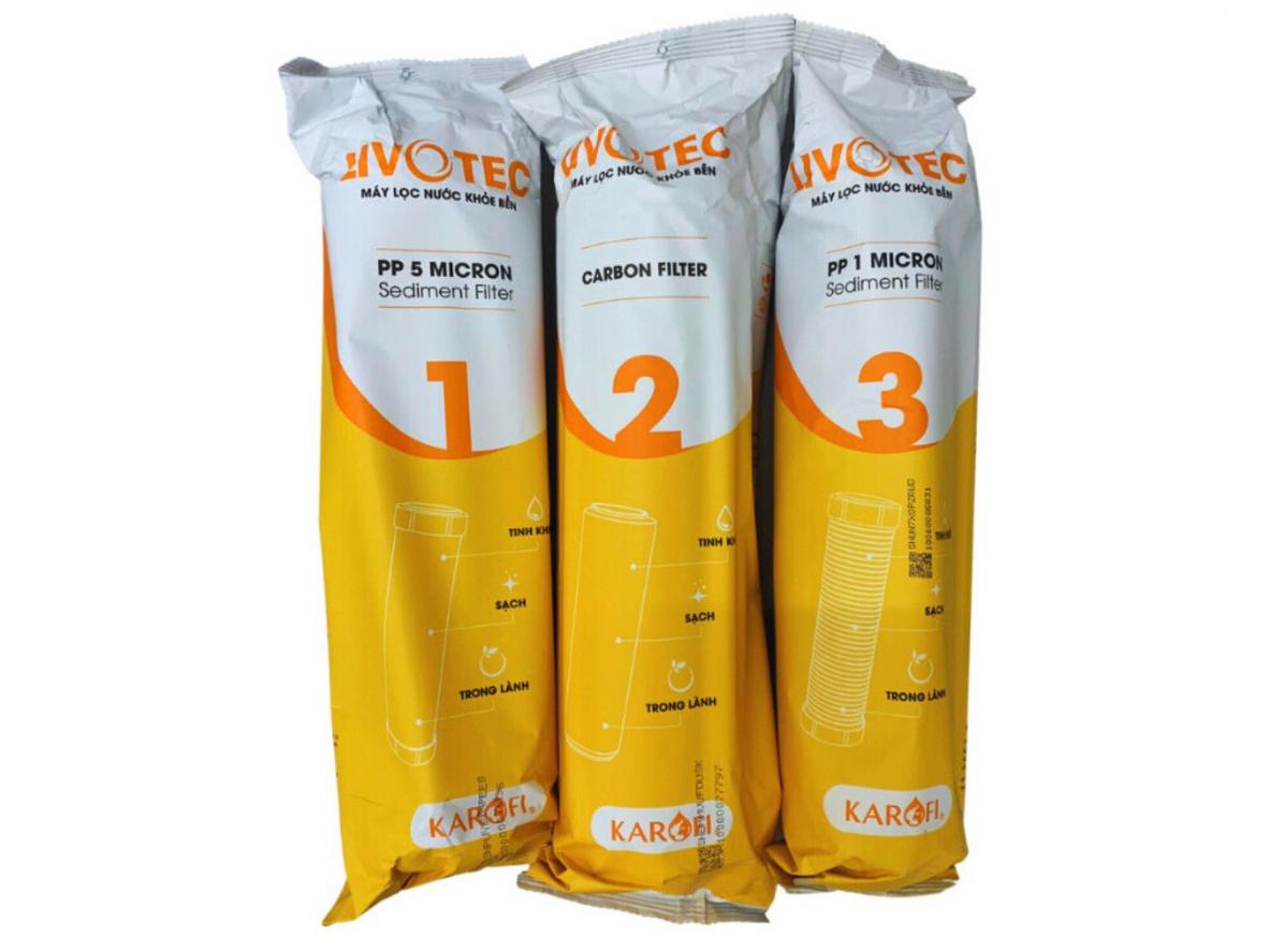 Bộ lõi lọc Karofi Livotec (1, 2, 3)