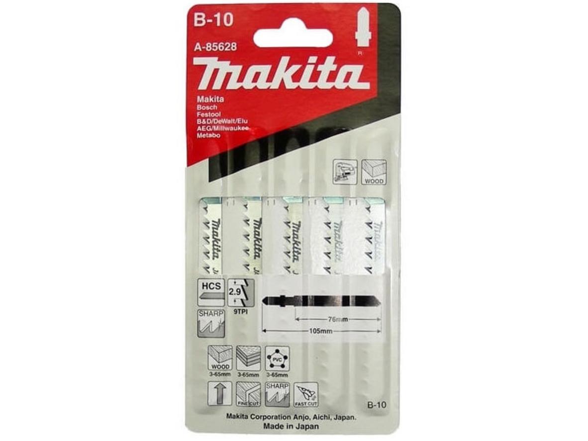 Bộ lưỡi cưa lọng gỗ và ống nhựa PVC Makita A-85628 (5 cây)