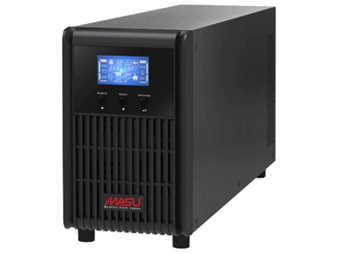 Masu MS 2KS LCD 2KVA/1.800W phù hợp cho máy tính, camera và hệ thống mạng cần nguồn điện ổn định.