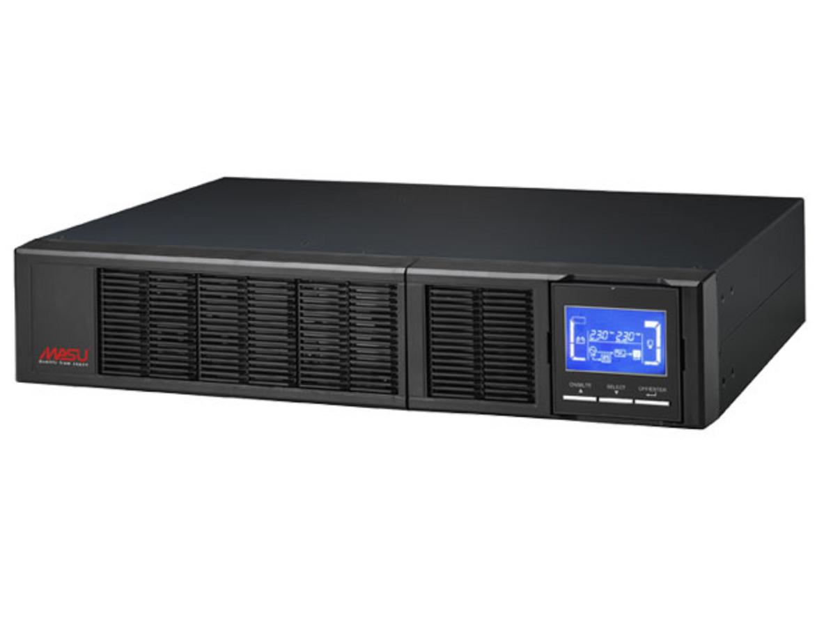 Bộ lưu điện Online Rack Masu MS 3KR LCD 3KVA/2.700W lắp gọn trong tủ rack cho server, camera và POS