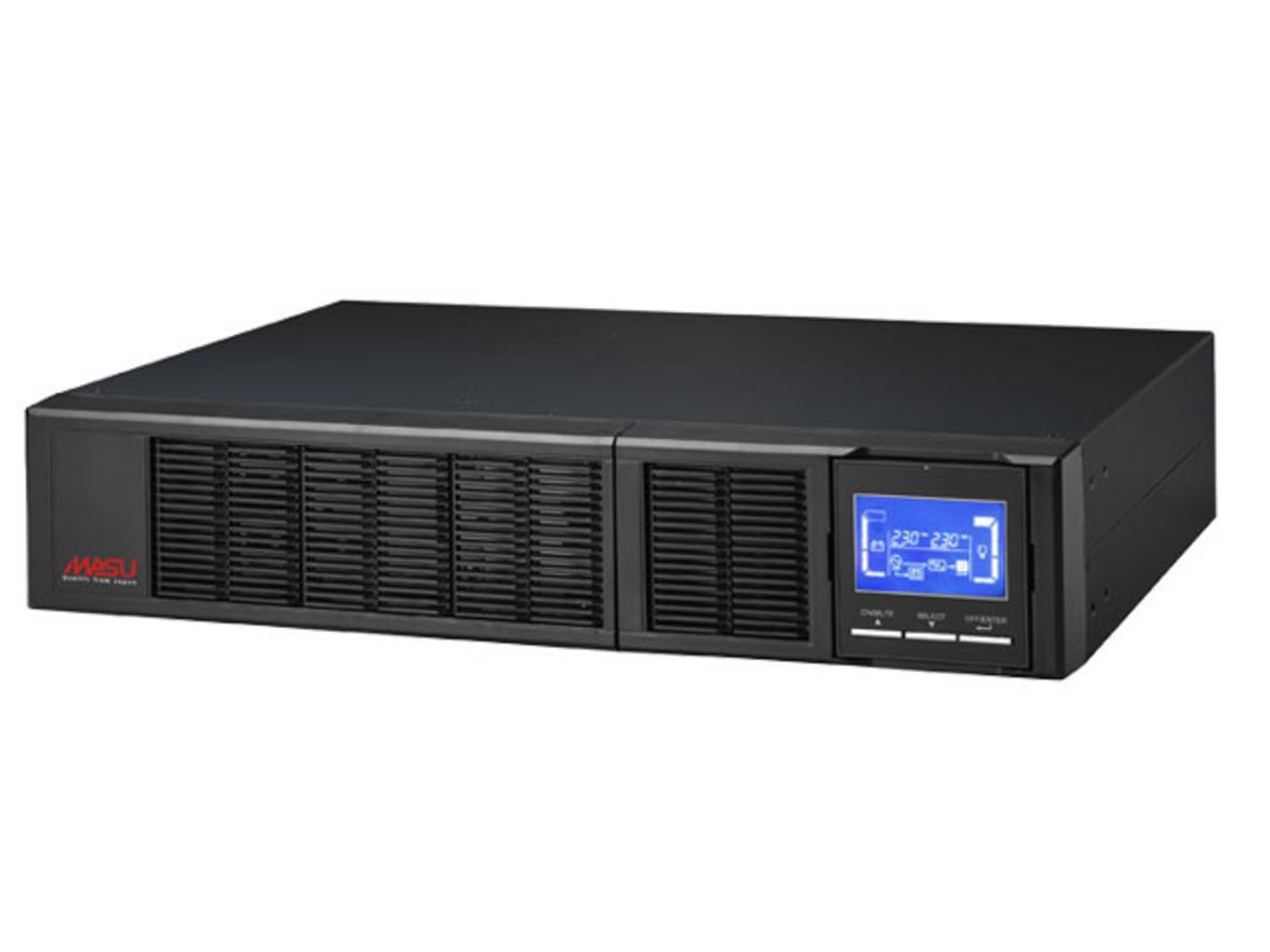 Bộ lưu điện Online Rack Masu MS-3KRS LCD 3KVA/2.700W cho server và tủ rack.