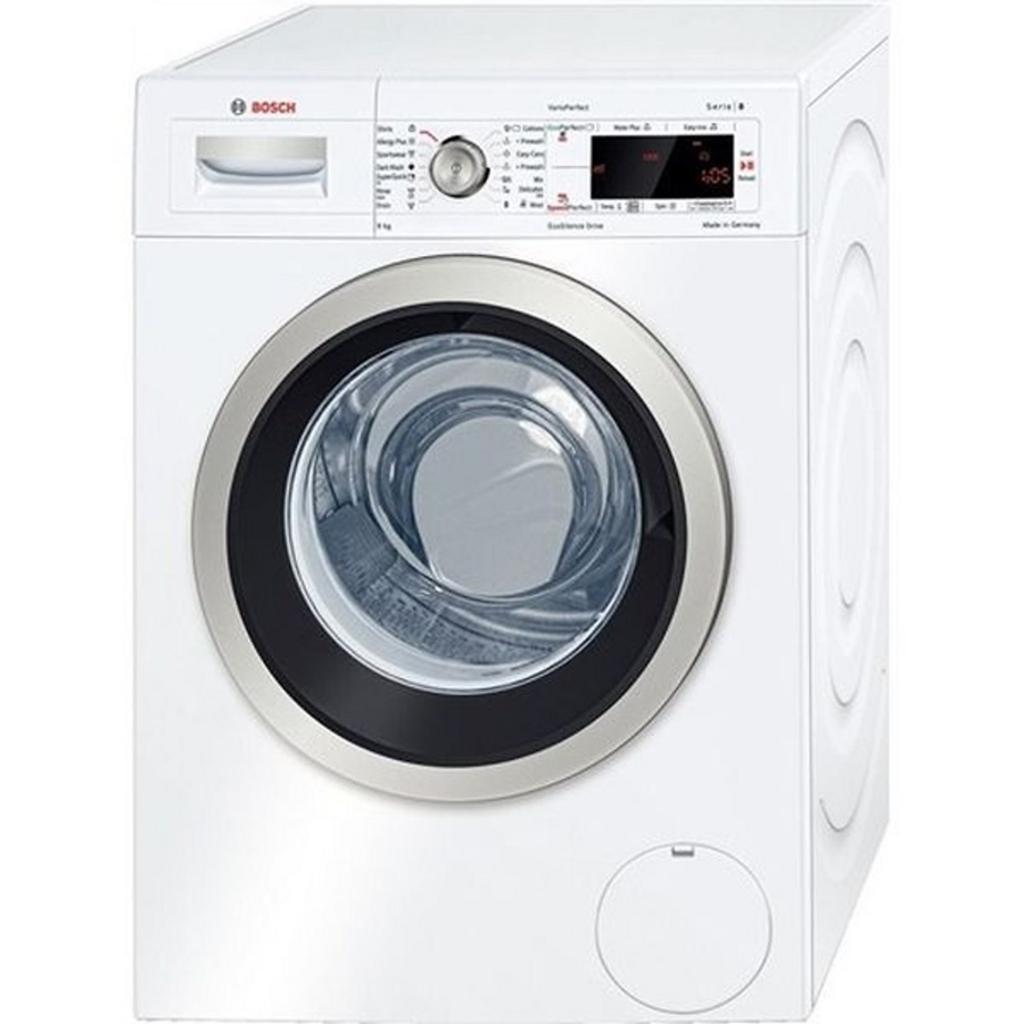 Bosch WAW24460EU 9kg nổi bật với thiết kế cửa trước, vận hành êm và vẻ ngoài cao cấp.