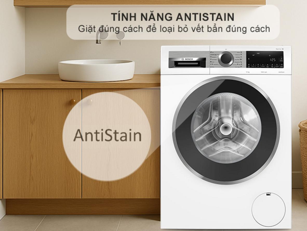 Bosch WGG25400SG cân bằng tốt giữa giặt sạch, chạy êm và tiết kiệm tài nguyên.