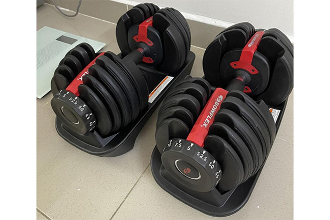 Bowflex 552 đổi tạ trong vài giây, phù hợp tập tại nhà và circuit training.