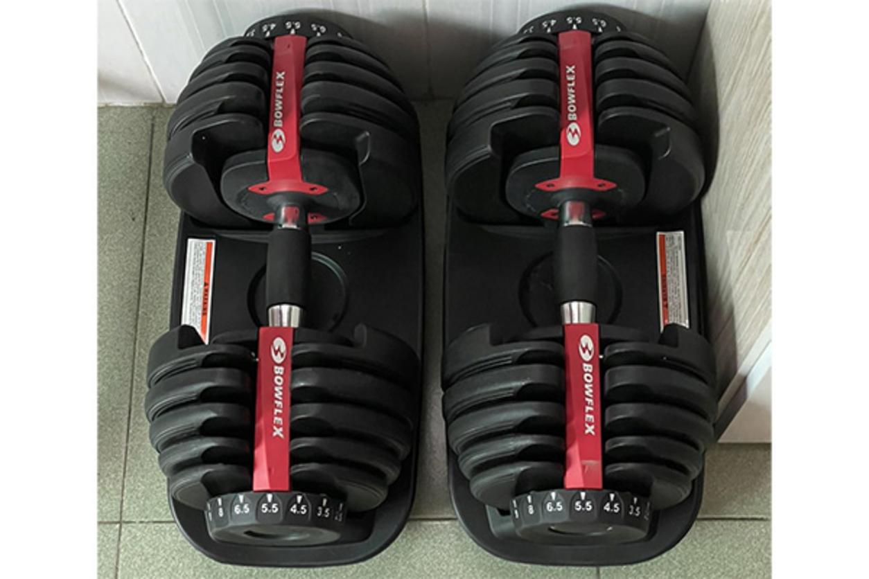 Bowflex 552 đổi tạ trong vài giây, phù hợp tập tại nhà và circuit training.