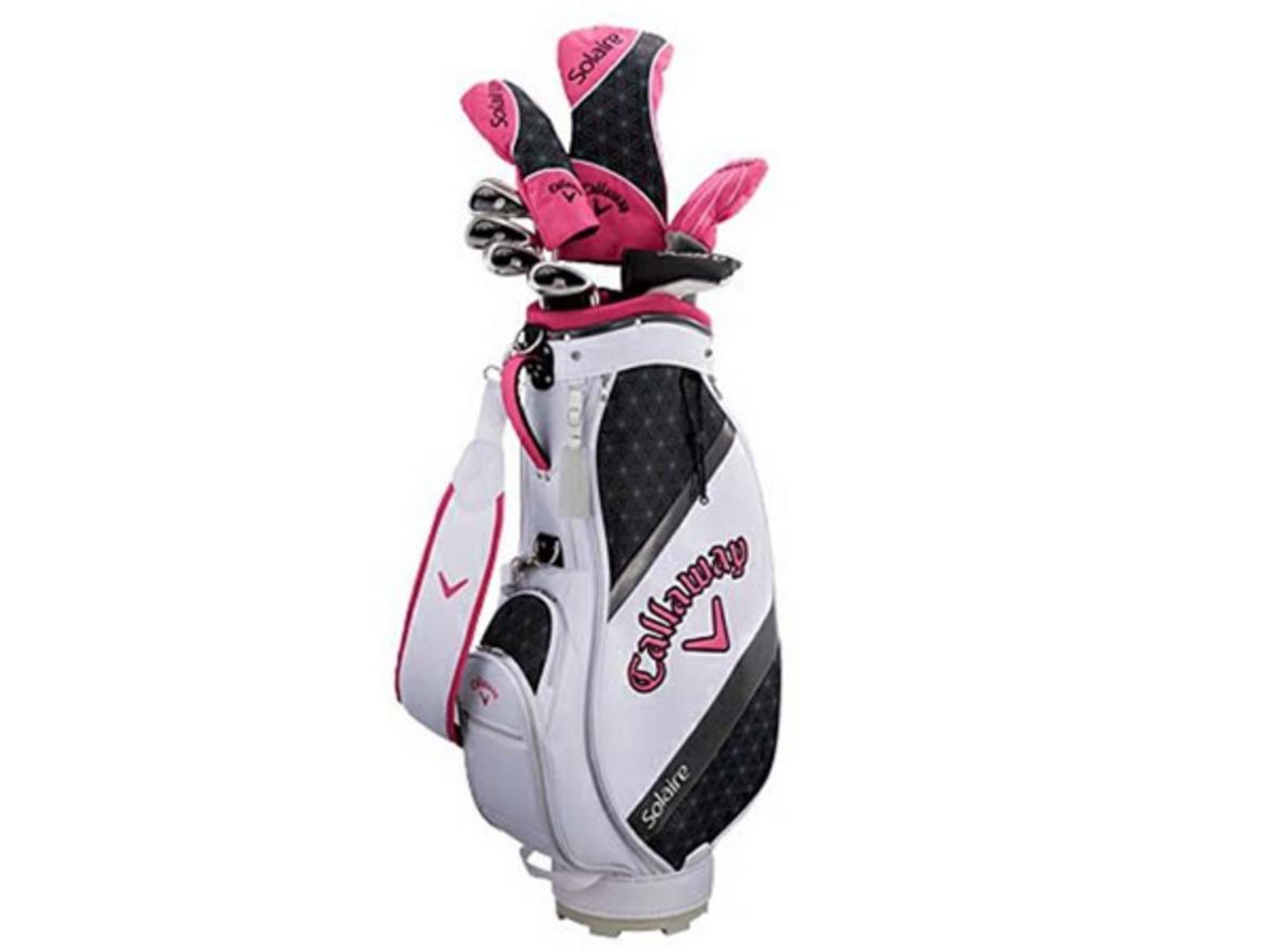 Cấu hình 8 gậy của Callaway Solaire 18 Lady bao phủ đầy đủ các tình huống đánh cơ bản.