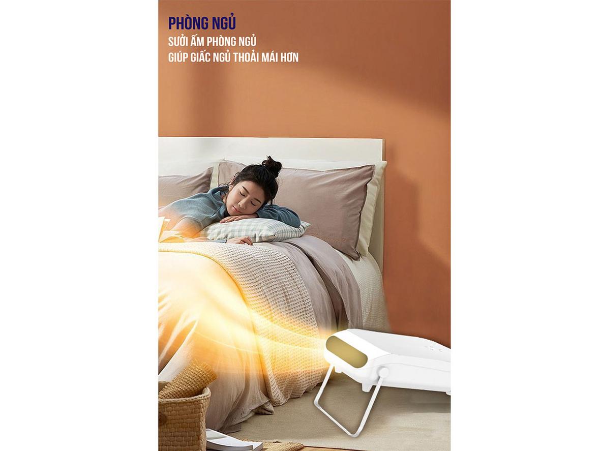 Công nghệ Ceramic PTC giúp làm ấm nhanh và dễ chịu.