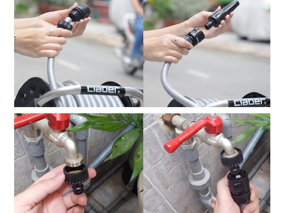 Khung rulo bền, gọn và phù hợp sử dụng ngoài trời.