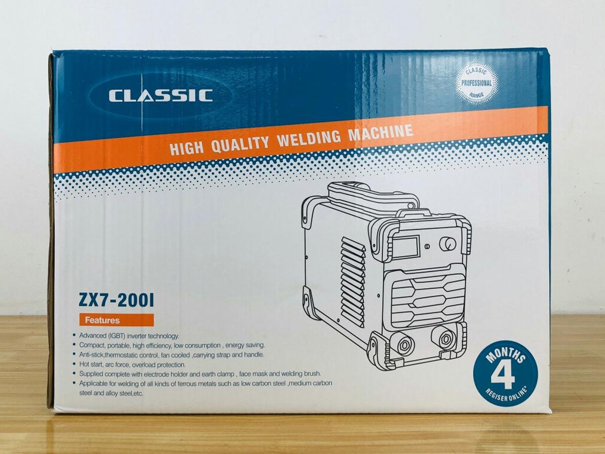 Classic ZX7-200I kéo que 2.5mm ổn định, phù hợp hàn dân dụng và cơ khí nhỏ.