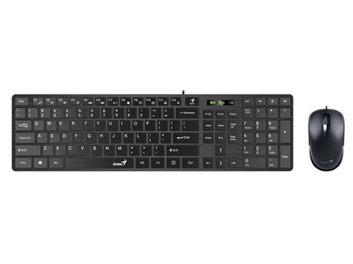 Combo bộ bàn phím và chuột có dây Genius SlimStar C126