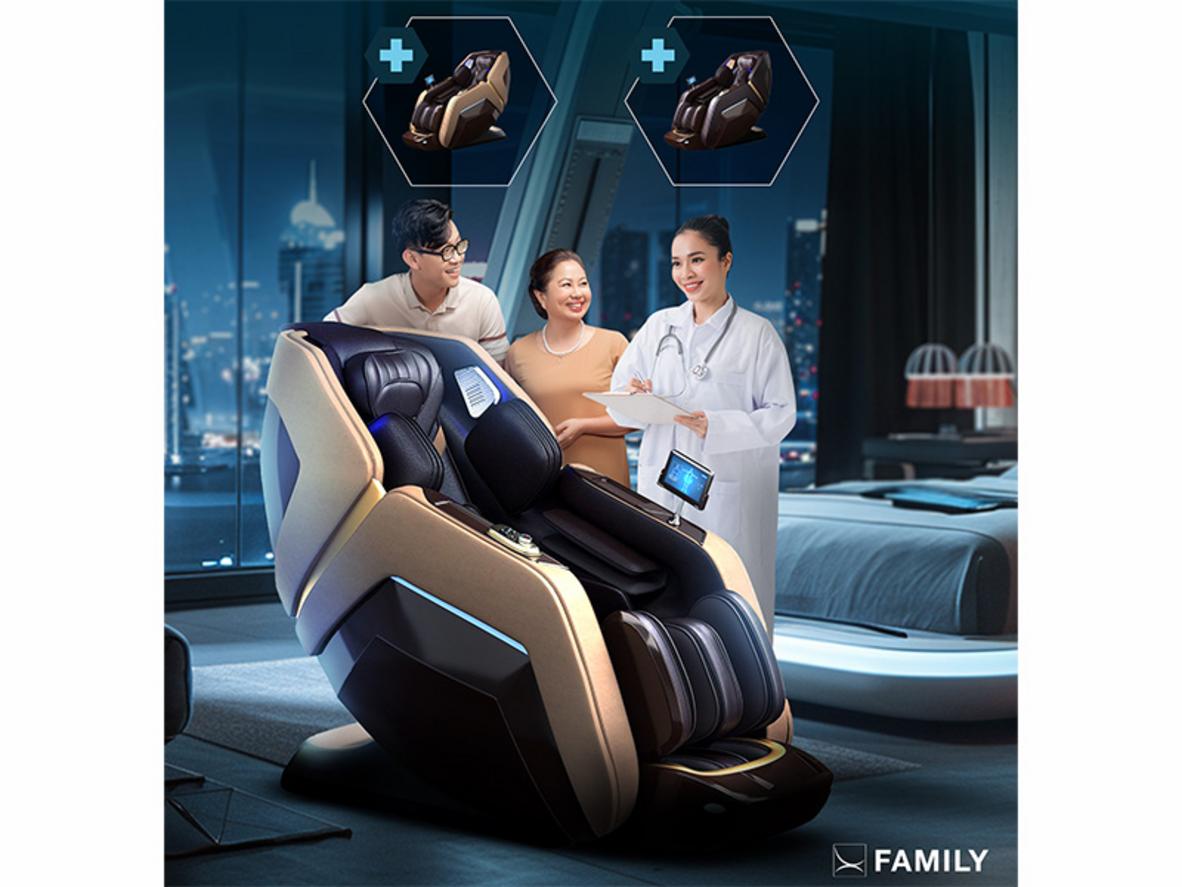 Con lăn 4D Ultra Max trên Family FC-699.