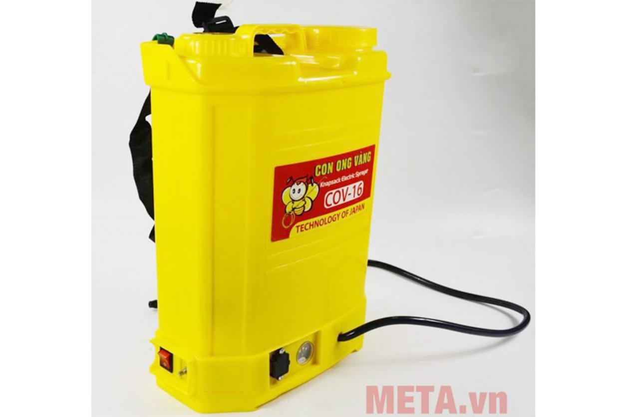 Dung tích 16 lít giúp giảm số lần châm thuốc khi làm việc diện rộng.