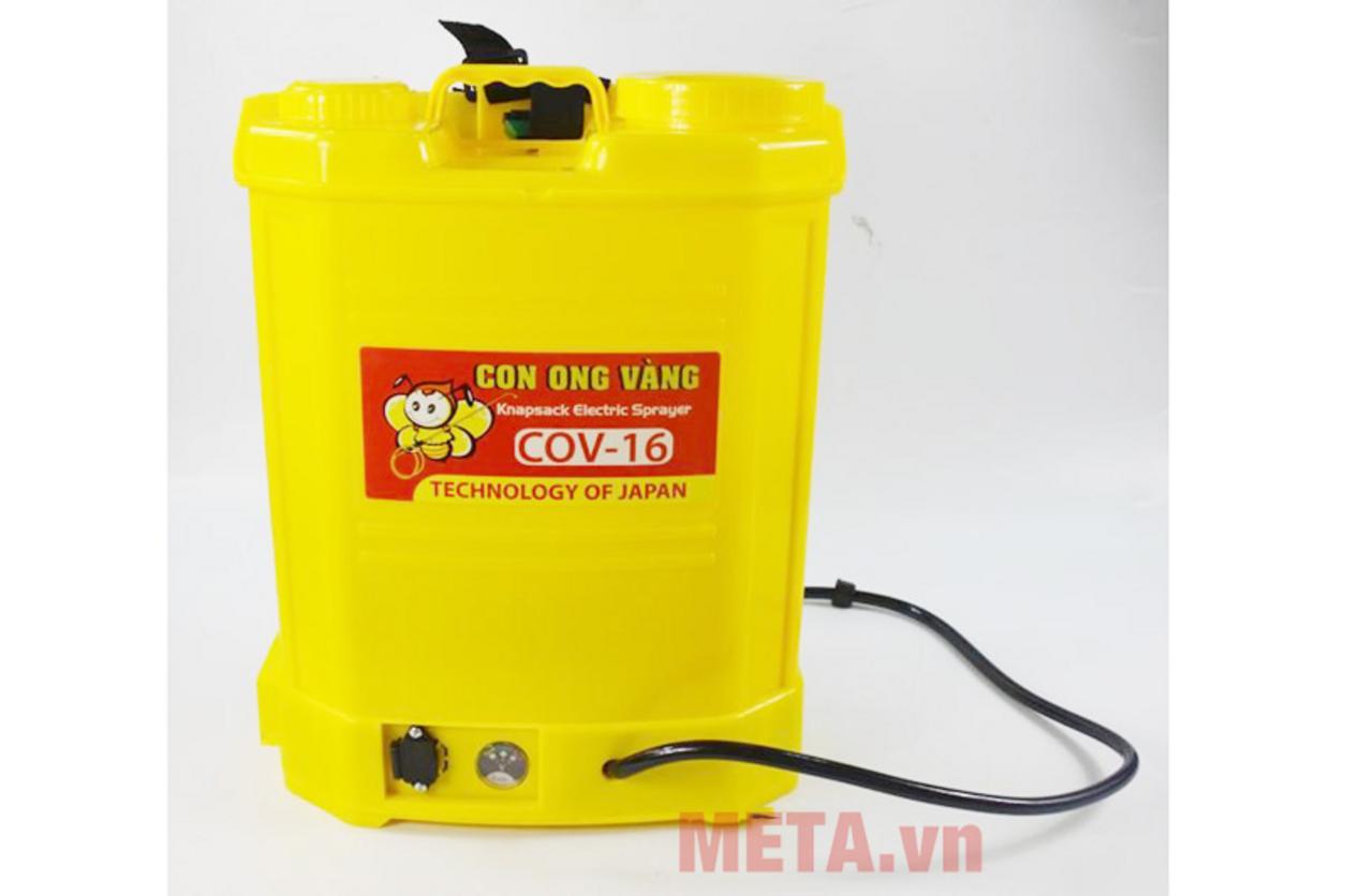 Dung tích 16 lít giúp giảm số lần châm thuốc khi làm việc diện rộng.