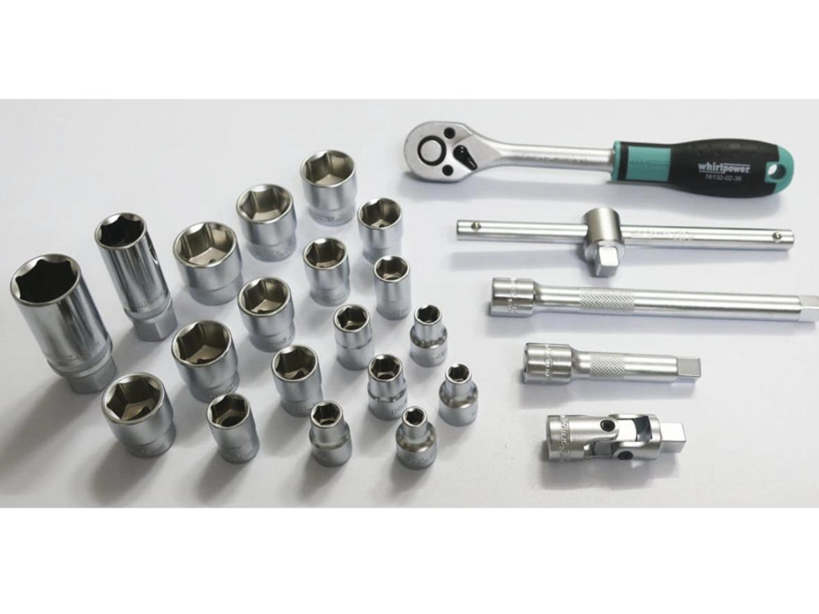 Thép Chrome Vanadium giúp bộ khẩu tăng độ bền và chịu lực tốt khi thao tác thường xuyên.